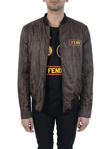 cheap fendi logo jacket|fendi jackets men's.